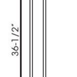 AG-LEG75 B3x3 Trimmable Full Decor Leg | TSG Forevermark Greystone Shaker