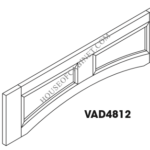 TQ-VAD4812 Arch Panel Valance | TSG Forevermark Townplace Crema