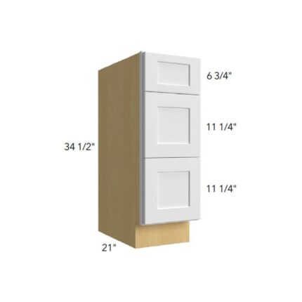 Fabuwood Value Premium Hallmark Frost Vanity Drawer Base Cabinet - VPHF-VDB15-34