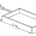 AN-21RT-DR Roll Out Tray with Dove Tail Drawer Box | TSG Forevermark Nova Light Grey Shaker