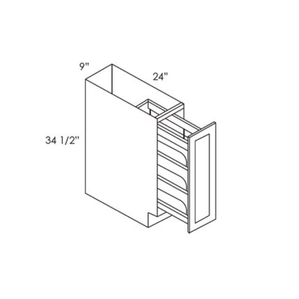 House of Cabinet Slate Raised Shaker - BFP09