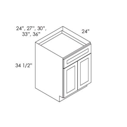 House of Cabinet Slate Raised Shaker -  B36B