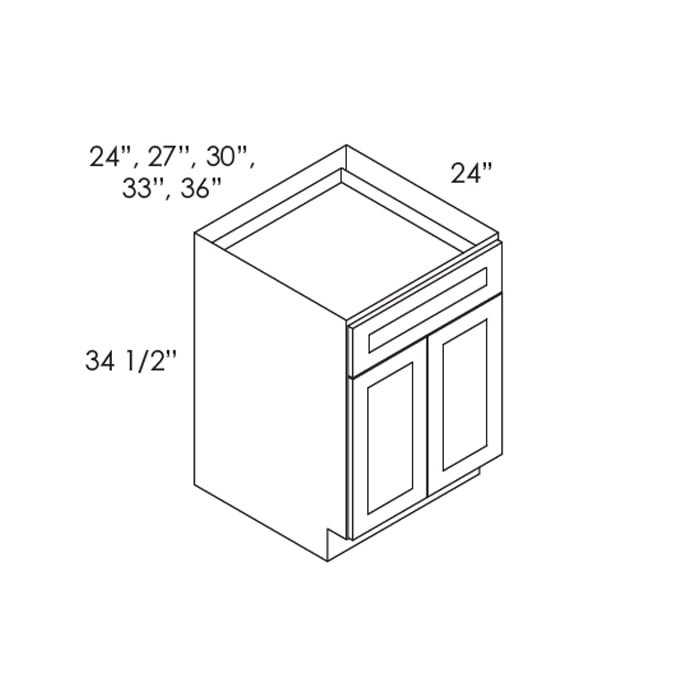 House of Cabinet Slate Raised Shaker -  B36B