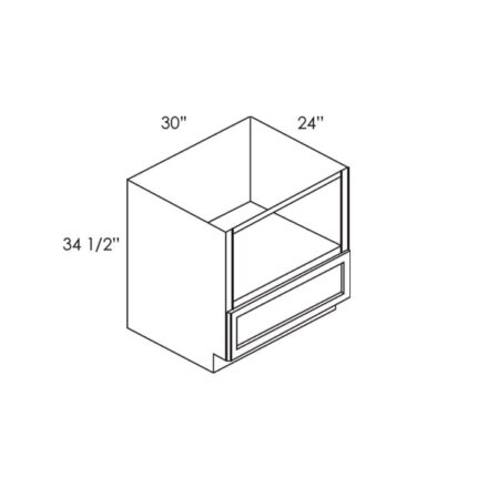 House of Cabinet Slate Raised Shaker -  B30MW