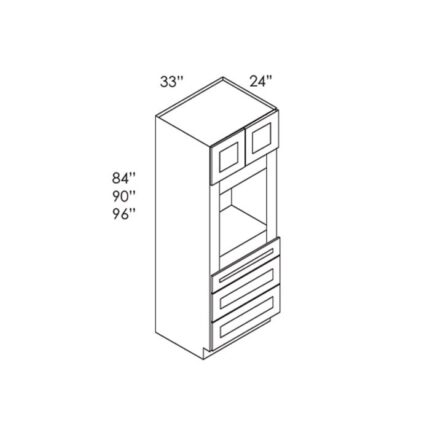 House of Cabinet Slab White Shaker -  OC3384B