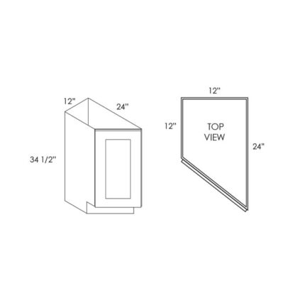 House of Cabinet Slate Raised Shaker -  BTC12R