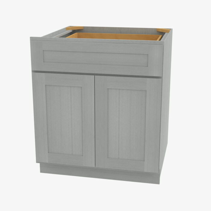 Forevermark Grey Nova Light Grey Shaker 36 Inch Solid Eucalyptus Grandis Cabinet