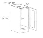 AH-FB18 Full Height Single Door Cabinets 18 Inch Base Cabinet