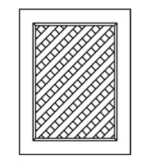 Forevermark GW-SB33B-ND-SP Lattice Door for Sink and Base Cabinets