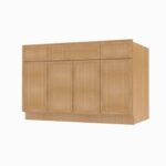 Forevermark PS-S4821B12D-34-1/2 Double Door 48 Inch Sink Base Combo Vanity with Drawers
