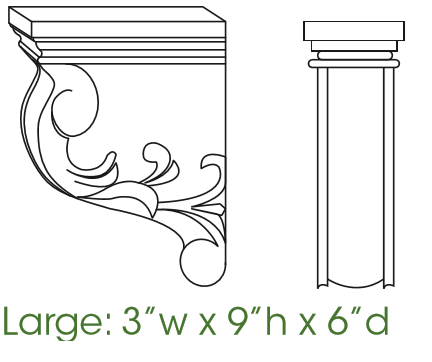 Forevermark TW-CORBEL57 Decorative Large Corbell