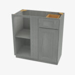 Forevermark Grey Midtown Grey 42 Inch Solid Eucalyptus Grandis Cabinet