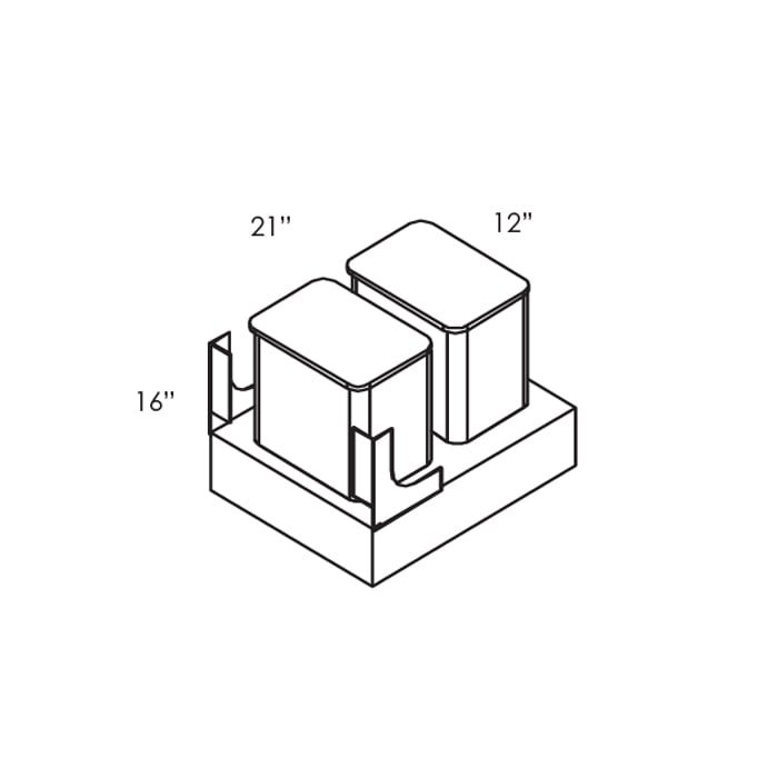 House of Cabinet Slate Raised Shaker -  TCR21-2