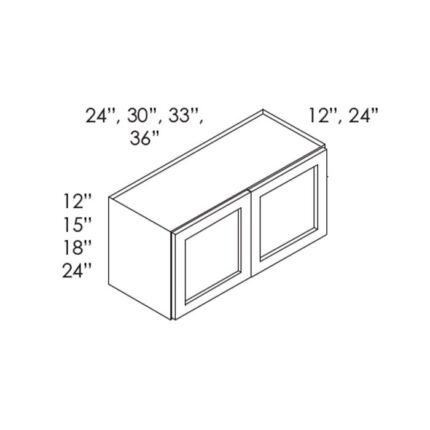 House of Cabinet Slate Raised Shaker - W362424B