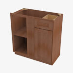AR-BBLC39/42-36W Double Door 36 Inch Base Blind Corner Cabinets Cabinet | Woodland Brown Shaker - Image 4