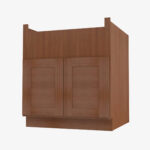 AR-FSB33B 33 Inch Farmhouse Sink Base Cabinet | Woodland Brown Shaker