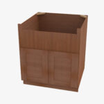 AR-FSB33B 33 Inch Farmhouse Sink Base Cabinet | Woodland Brown Shaker - Image 2