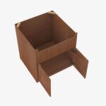 AR-FSB33B 33 Inch Farmhouse Sink Base Cabinet | Woodland Brown Shaker - Image 4
