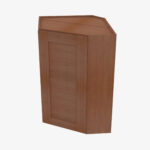 AR-WDC274215 Single Door Cabinets 27 Inch Wall Diagonal Corner Cabinet | Woodland Brown Shaker - Image 4