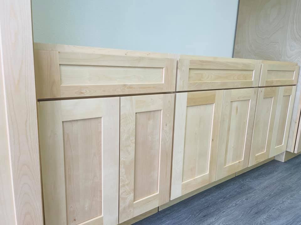 Unfinished Shaker Kitchen Cabinet