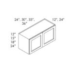 Unfinished Shaker Kitchen Cabinet RTA White Shaker - W3615B | Stackable Cabinets Wall Cabinet