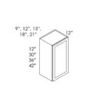 Unfinished Shaker Kitchen Cabinet RTA White Shaker - W2136 | RTA Single Door Wall Cabinet