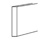 Unfinished Shaker Kitchen Cabinet RTA White Shaker -  US-TK8 | Toe Kick