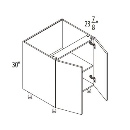 Yellow Oak Frameless Cabinets  Full Height Base Cabinet - YO-B42FD