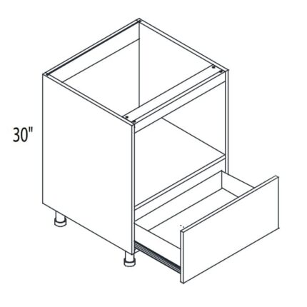 Yellow Oak Frameless Cabinets  Microwave Base Cabinet - YO-BMC36