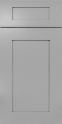 Grey Recessed Shaker RTA Cabinet Sample Door - GR-SDOOR