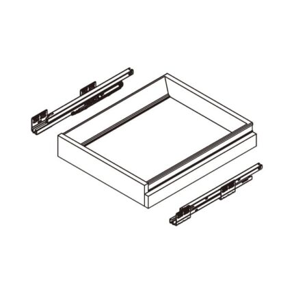 Yellow Oak Frameless Cabinets  Rollout Tray With Dovetail Box - YO-ROT36