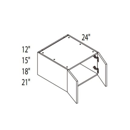 Yellow Oak Frameless Cabinets  Stackable Cabinets - YO-W362124