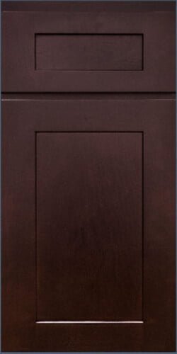 Double Espresso Shaker RTA Cabinet Sample Door - DES-SDOOR