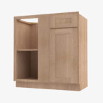 AH-BBLC45/48-42W Double Door 42 Inch Base Blind Corner Cabinets Cabinet | Homestead OAK Shaker - Image 3
