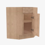 AH-BDCF36 Single Door Cabinets 36 Inch Base Diagonal Corner Sink & Cabinets Cabinet | Homestead OAK Shaker