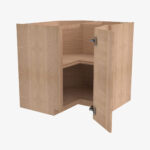 AH-LS3309 Single Door Cabinets 33 Inch Lazy Susan Cabinets Base Cabinet | Homestead OAK Shaker
