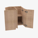 AH-LS3309 Single Door Cabinets 33 Inch Lazy Susan Cabinets Base Cabinet | Homestead OAK Shaker - Image 2