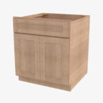 AH-S2421B-34-1/2 Double Door 24 Inch Sink Base Vanity with Drawers | Homestead OAK Shaker - Image 3