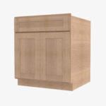 AH-S3021B-34-1/2 Double Door 30 Inch Sink Base Vanity with Drawers | Homestead OAK Shaker - Image 3