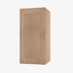 AH-W1542 Single Door Cabinets 15 Inch Wall Cabinet | Homestead OAK Shaker - Image 3