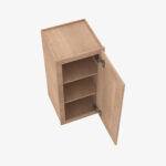 AH-W2136 Single Door Cabinets 21 Inch Wall Cabinet | Homestead OAK Shaker - Image 4