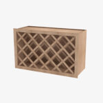 AH-W3018WR 30 Inch Wine Rack Cabinet | Homestead OAK Shaker