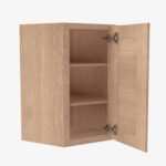 AH-WDC2436 Single Door Cabinets 24 Inch Wall Diagonal Corner Cabinet | Homestead OAK Shaker