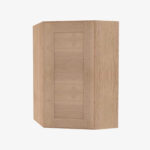 AH-WDC2436 Single Door Cabinets 24 Inch Wall Diagonal Corner Cabinet | Homestead OAK Shaker - Image 4