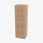 AH-WP2490B Four Door 24 Inch Tall Wall Pantry Cabinet with Butt Doors | Homestead OAK Shaker - Image 3
