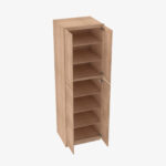 AH-WP2496B Four Door 24 Inch Tall Wall Pantry Cabinet with Butt Doors | Homestead OAK Shaker - Image 2