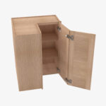 AH-WSQ2430 24 Inch Easy Reach Wall Corner Cabinet | Homestead OAK Shaker