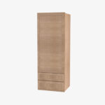 PH-W2D1854 Single Door Cabinets 18 Inch Wall Cabinet With 2 Built-In Drawers | Petit OAK - Image 4