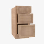 PH-DB12 3 12 Inch 3 Drawer Pack Base Cabinet | Petit OAK - Image 2