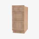 PH-DB12 3 12 Inch 3 Drawer Pack Base Cabinet | Petit OAK - Image 3